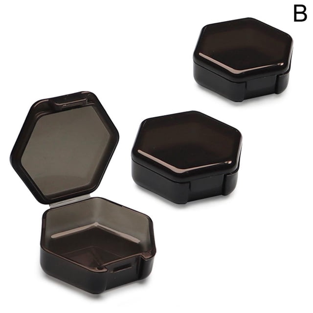 Small Pill Box Daily Mini Pill Organizer Portable For Purse Travel ; Y6G9