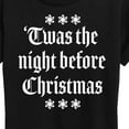 thumbnail image 3 of Instant Message - Twas The Night Before Christmas - Women's Short Sleeve Graphic T-Shirt, 3 of 6