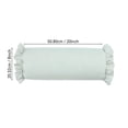 thumbnail image 2 of KITTEHIGM Striped Bolster Pillow with Ruffled Edges Soft Cylindrical Neck Roll Pillow Support for Bed Sofa Home Decor Decorative Cushion for Sleeping and Relaxation, 2 of 5