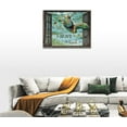 thumbnail image 5 of Nautical Sea Turtle Bathroom Wall Art Turtle Pictures Motivational Wall Decor Turquoise Ocean Theme Canvas Prints Painting Framed Modern Artwork for Kitchen Dining Room Office 16"x12", 5 of 6