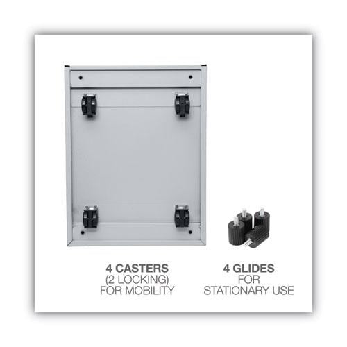 Alera 2 Drawers Vertical Lockable Filing Cabinet, Gray