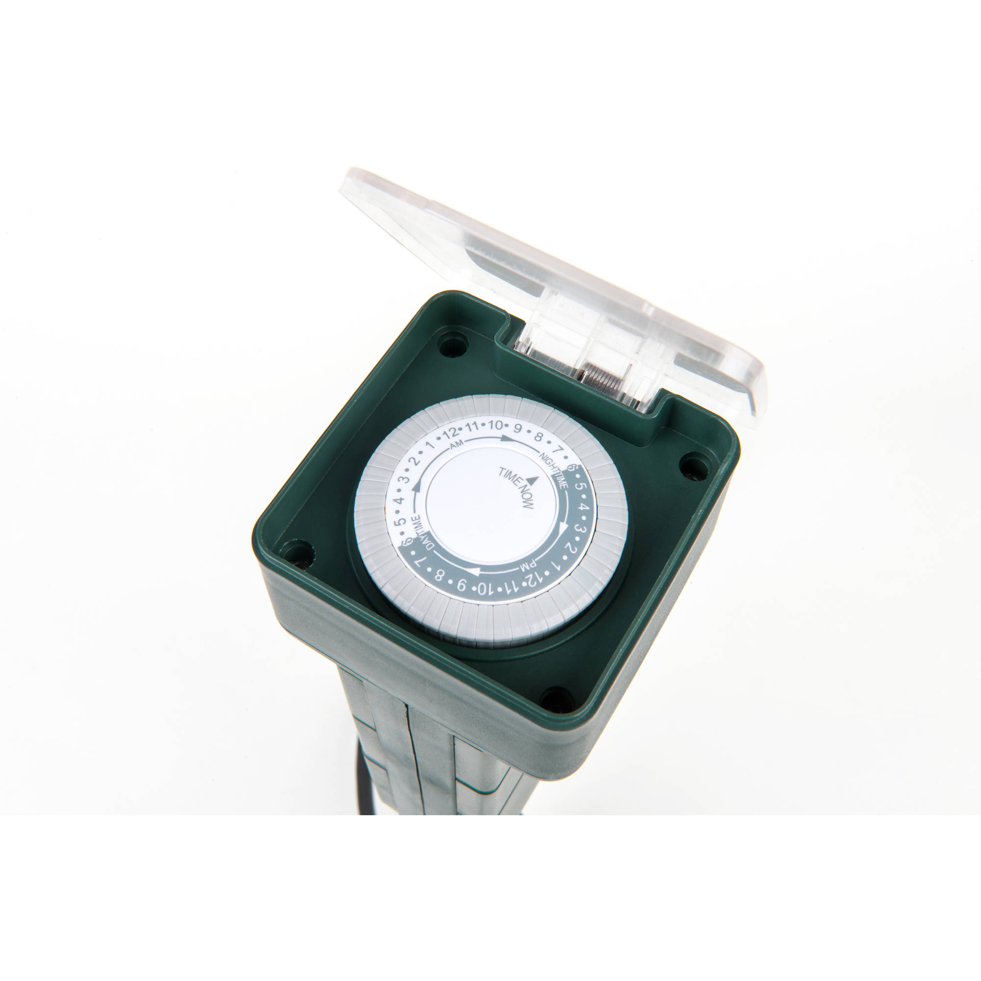Workchoice Outdoor Analog Stake Timer with 6 Outlets (24 On/Off Cycles Count)