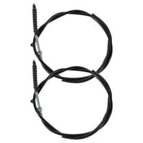 Zehuanyu 2 Pcs Go Cart Throttle Cable Motorized Bike Clutch Off-road ATV Black