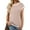 APRICOT, variant on Joyutrip Women Front Pocket Short Sleeves Round Neck Casual T-Shirt Top
