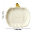 thumbnail image 2 of Halloween Plates Thanksgiving Plates Tray 10 PC Buy It 7 Inch Pumpkin Shaped Disposable Paper Plates for Halloween Party Supplies Halloween Dish Set Dessert Serving, 2 of 6