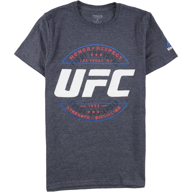 Reebok - Camiseta gráfica para hombre UFC Las Vegas, azul, mediana