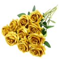 thumbnail image 1 of Flor artificial Eternal Blossom, rosa dorada, 50 cm (10 unidades), 1 of 7