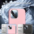 thumbnail image 4 of [5 in 1 for iPhone 12 Pro Max Case 6.7 inch, with 2 Pack Screen Protector + 2 Pack Camera Lens Protector, Liquid Silicone Ultra Slim Shockproof Protective Phone Case (Pink)…, 4 of 7