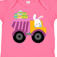 thumbnail image 4 of Inktastic Easter Bunny in Dump Truck Delivering Easter Eggs Boys or Girls Baby Bodysuit, 4 of 5