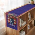 thumbnail image 6 of Table Runners 90 Inches Long Dress Scarves, Independence Day Farmhouse Coffee/Dining/Kitchen Table Runner for Living Room, US Flag Spring Flowers Vintage Blue Stars 13x90 Inch, 6 of 9