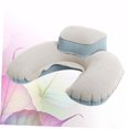 thumbnail image 3 of OUNONA Camping Inflatable Pillow U Shape Grey PVC Travel Neck Cushion 1 Set, 3 of 8