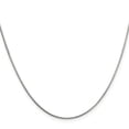 thumbnail image 2 of 925 Sterling Silver Box Chain Styles Necklace 1 mm 8 Sided Diamond-cut 30 inch, 2 of 4