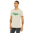 thumbnail image 2 of Daxton Adult Unisex Tshirt Michigan Script with Vertical on the Back, Oat Kelly Green, 2XL, 2 of 3