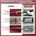 thumbnail image 5 of Kimunuk Outdoor Replacement Cushions for Patio Furniture, 4" Foam High-Density, 8-Piece Water-Resistant Outdoor Cushion for 3-Seat Sectional Patio Conversation Sets, Liner&Cover, Burgundy, 5 of 7