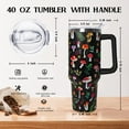 thumbnail image 2 of Mloabuc 40 oz Frog Tumbler with Handle, Lid and Straw - Cute Green Kawaii Mushroom Gifts for Women, Decor, Accessories, 2 of 3