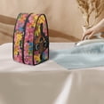 thumbnail image 3 of HELLHERO Travel Iron Carrier Bag Travel Carrying Case Easy to Store and Carry Dog Flowers Pattern Gift, Case Only, 3 of 6