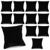 12 Pack Velvet Bracelet Cushion Pillows for Watches and Bangles, Jewelry Display for Selling, Black (3 x 3 In)