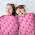 thumbnail image 5 of Pink Breast Cancer Round Blanket,Comfortable Soft Flannel Throw Blanket,All Season,Warm Lightweight Blankets for Sofa Bed Couch Living Room Chair 60"x60", 5 of 5