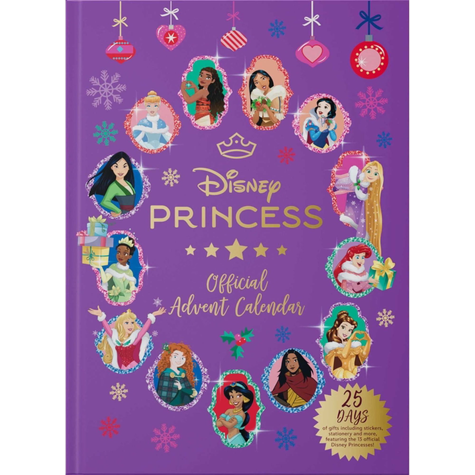 Advent Calendar Disney Princess: The Official Advent Calendar: 25 Days of Gifts, with Stationery, Key Chains, Decorative Tapes and More!, (Paperback)