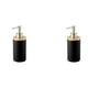 thumbnail image 1 of 2X Dispensador de Jabón de Cerámica de 400 Ml, Estilo Nórdico, Dispensador de Loción Dispensador de Jabón Negro, 1 of 3
