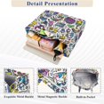 thumbnail image 3 of FORMRS Womens Corduroy Tote Bag Crossbody Shoulder Handbag with Pocket, White Doodle Pattern, 3 of 7