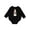 AB-Black, variant on Basset Hound with Floppy Ears Baby Fleece Bodysuit