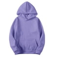 thumbnail image 2 of Patlollav Mens Sports Tops Round Knit Neck Fake Casual Long Sleeve Hooded T-Shirt Sweatshirts, 2 of 5