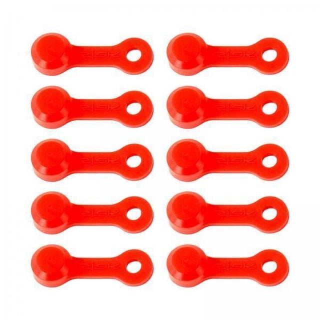 koolsoo 2- 10x RUBBER BRAKE BLEEDER NOZZLE PLUGS Red , Red, 4 Pcs
