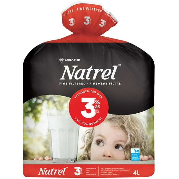 Natrel Fine-filtered 3.25% Homogenized Milk, 4 L