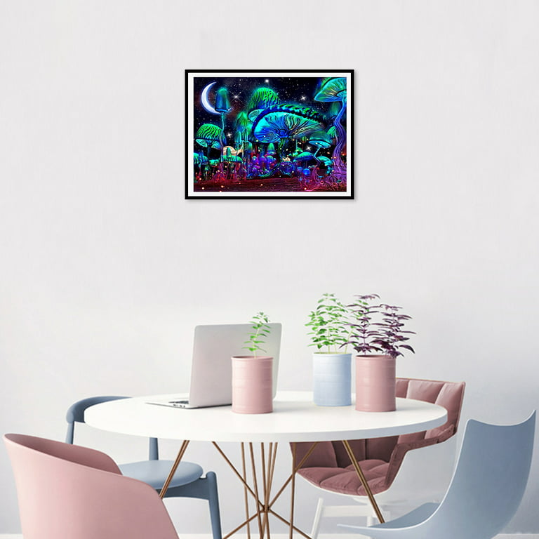 Diy 5d Diamond Painting Kit colorful Mushroom Beginner - Temu