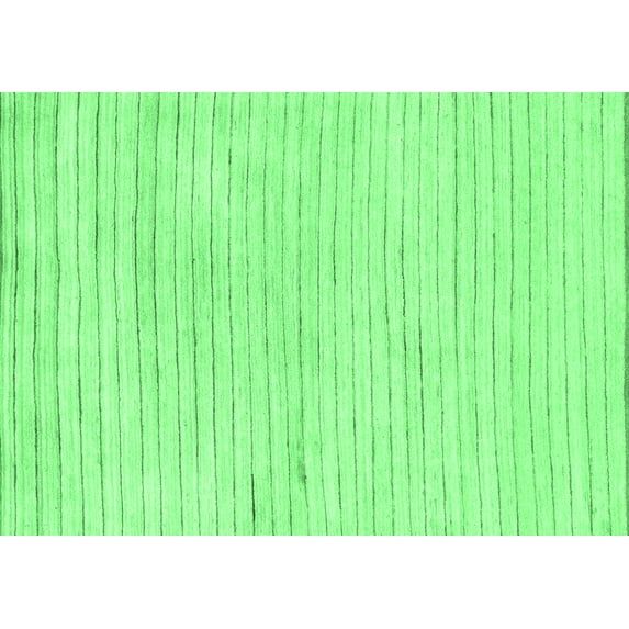 Ahgly Company Indoor Rectangle Solid Emerald Green Modern Area Rugs, 8' x 12'