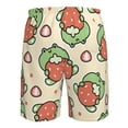 thumbnail image 6 of Disketp Men'S Swim Trunks Hawaiian Breathable Surf Beach Swimsuits Mesh Lining Beach Shorts With Pockets-Frog Hold Strawberry, 6 of 9