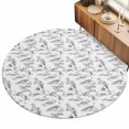 thumbnail image 2 of Small Round Rug 3Ft, Farmhouse Monkey Non-Slip Washable Circle Rugs Carpet, Vintage Plants Rustic Turtles Peacock Indoor Outdoor Rug Floor Mats Throw Runner for Bedroom Living Room Bathroom, 2 of 8
