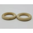 thumbnail image 4 of U8MO 25 Unfinished Natural Untreated Plain Wooden 40mm(1.6") Wood Round Ring DIY, 4 of 4