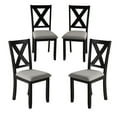 thumbnail image 7 of Kithkasa Black Dining Chairs Set of 8, Modern Upholstered Dining Chairs with Sturdy Rubberwood Legs for Dining Room, Kitchen, 7 of 7