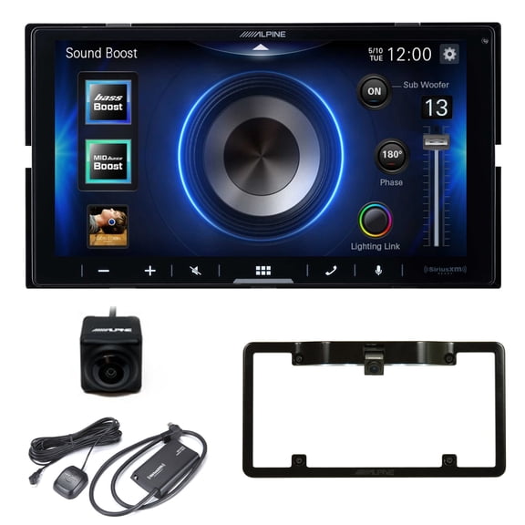 Alpine iLX-W670 with Apple CarPlay, Android Auto Includes Back up Camera, License Plate Fame, SXV300 Sirius XM Tuner