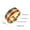 Gold, variant on 18K Gold Plated Stainless Steel Band Rainbow Jewelry Men/Women's Ring Size 7-12