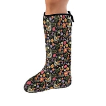 COEQINE Rooster Flower Leg Cast Covers 2 Pcs Broken Leg Shower Cast Cover Elastic Cast Socks Cover Cast Breathable Cast and Bandage Protector Knee Cast Sock for Women Men Seniors Medium