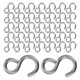 thumbnail image 1 of unbranded 100Ud Gancho S Plateado Resistente Para Colgar Joyería Y Materiales De Bricolaje, 1 of 6