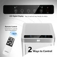 thumbnail image 5 of Costway 6450 BTU (10000BTU ASHRAE) Portable Air Conditioner 3-in-1 Air Cooler with Remote Control, 5 of 7