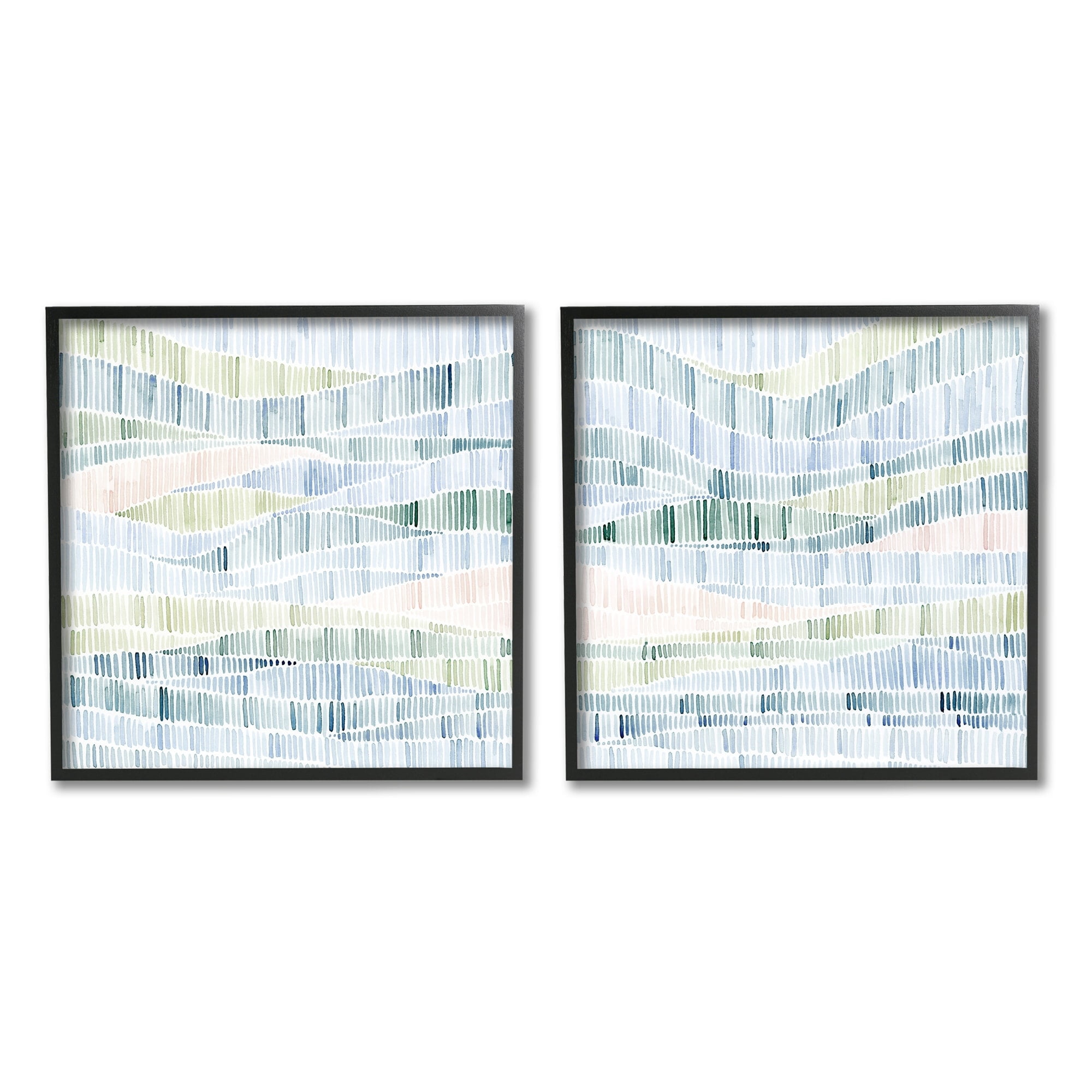 Stupell Industries Modern Abstract Nautical Landscape Wavy Striped Pattern, 17 x 17,Design by Grace Popp