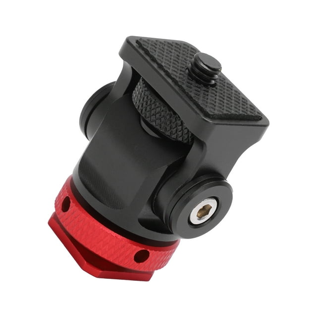 Mini Adaptateur de Chaussure Froide Trépied, Flexible Réglable Mini Adaptateur de Chaussure Froide Léger avec Clé pour la Prise de Vue Rouge, Gris Argent
