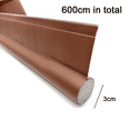 thumbnail image 2 of Under Door Draft Blocker Door Draft Stopper Weatherproofing Door Seal Strip Draft Stopper - Brown, 2 of 5