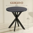 thumbnail image 3 of HOMCOM 29.5" Round Kitchen Table, Dining Table for Small Spaces, Steel Leg, 3 of 10