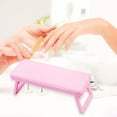 thumbnail image 6 of Stgfyxgs Folding Nail Arm Rest Cushion, Professional Nail Hand Rest Stand with Nail Mat, Manicure Hand Rest for Home Nail Techs Use Pink, 6 of 9
