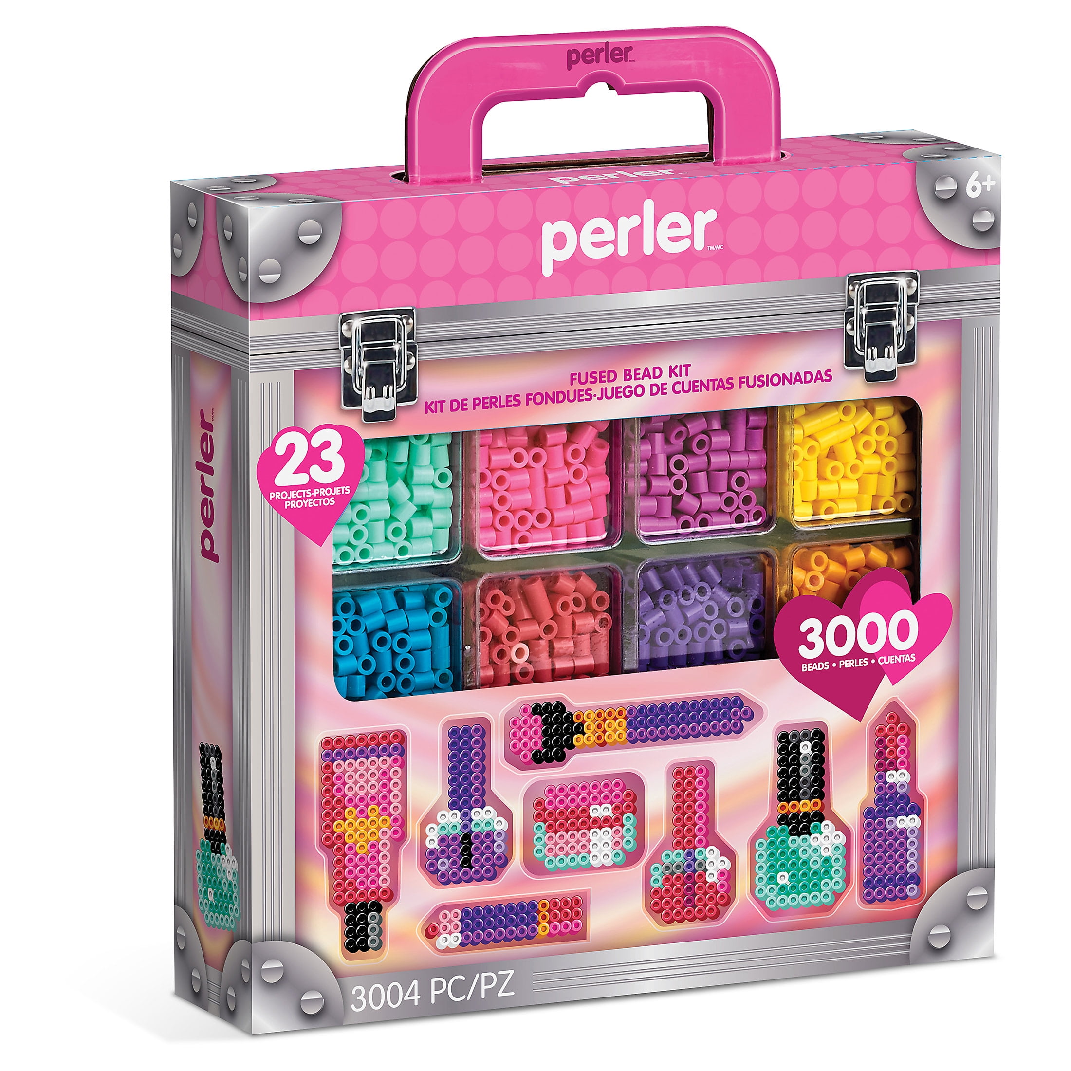 Perler Make Up Box Fused Bead Kit, 3000 Pieces