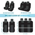 thumbnail image 4 of TVTUTPWY Split Car Seat Covers Full Set, Compatible Airbag, Universal Car Interior Covers for Most Cars (Black), 4 of 4