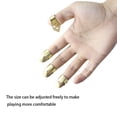 thumbnail image 2 of keepw 4pcs Guitare Fingertip Protection Pic Fingertip Guitare Acoustique Banjo Plectrum Or, 2 of 7