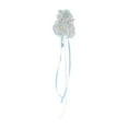 thumbnail image 3 of Unique Bargains 1 Pc Claw Clip Fashion Scalloped Ribbon Hair Clip Blue, 3 of 5