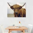 thumbnail image 2 of Orinice Nature Highland Cow Scotland Farm Unframed Wall Art Print Poster Home Decor Premium 20x16in, 2 of 6
